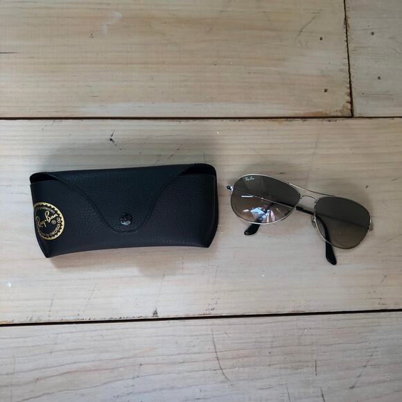 Ray-Ban EUC Men's Cockpit Sunglasses with Case - Picture 1 of 5